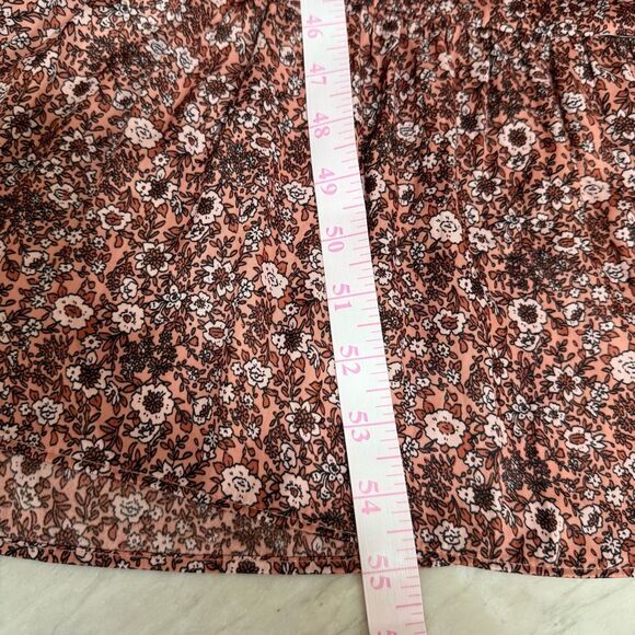 Lane Bryant 3/4 Sleeve Flounce-Hem Midi Dress in floral rose size 26 NWT - Picture 10 of 11